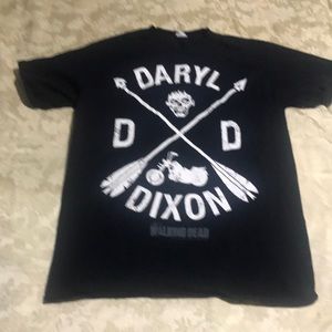 Pre-owned Mens The Walking Dead Daryl Dixon Tshirt Medium